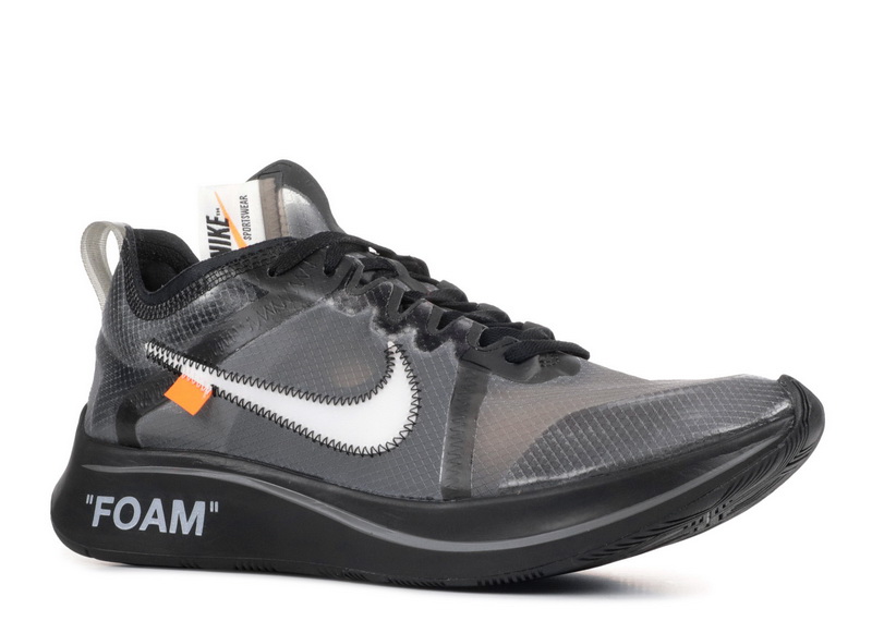 Authentic OFF-WHITE x Nike Zoom Fly Black